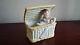 Gebruder Heubach Bisque Porcelain Piano Baby Doll Figurine Antique Unmarked