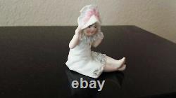 Gebruder Heubach Bisque porcelain Piano Baby doll Figurine Antique unmarked