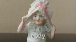 Gebruder Heubach Bisque porcelain Piano Baby doll Figurine Antique unmarked