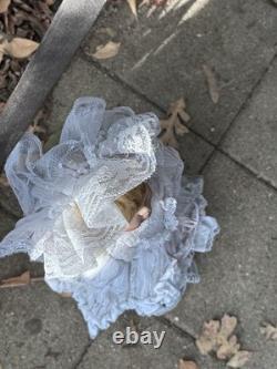 Genevieve Porcelain Haunted Bride Doll Sad Spirit Vintage