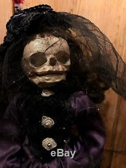 Georgiana Extra Large Skull Headed Reworked Vintage Doll GOTHIC OOAK