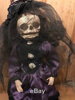 Georgiana Extra Large Skull Headed Reworked Vintage Doll GOTHIC OOAK