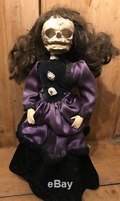 Georgiana Extra Large Skull Headed Reworked Vintage Doll GOTHIC OOAK