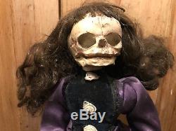 Georgiana Extra Large Skull Headed Reworked Vintage Doll GOTHIC OOAK