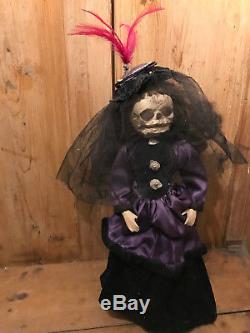 Georgiana Extra Large Skull Headed Reworked Vintage Doll GOTHIC OOAK