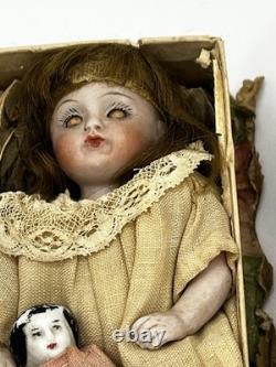 German Antique Porcelain Bisque Doll 3 Ceramic Dolls