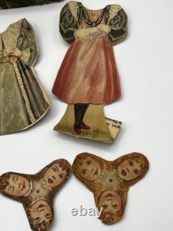 German Antique Porcelain Bisque Doll 3 Ceramic Dolls