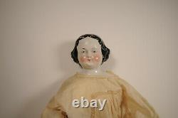German Glazed Kister Porcelain China Head Doll Civil War Era 24 For Restoration