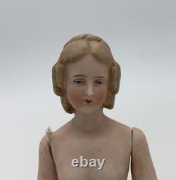 German Half Doll Bruno Schmidt Mold 3393 Jointed Arms 5¼? Porcelain Bisque