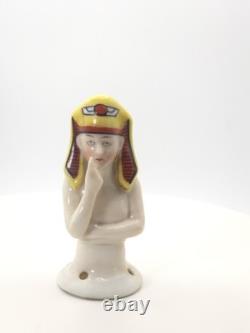 German Porcelain Half Doll 23151 Attributed to Sitzendorf Yellow nemes German Porcelain Half Doll 23151 Attributed to Sitzendorf Yellow nemes