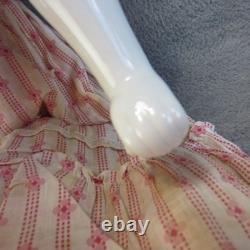 Germany China Head Doll Civil War Era Flat Top PINK TINT Cloth Body TLC Legs 19