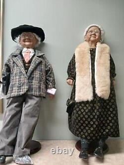 Goldenvale Collection Porcelain Dolls Old Couple (Luis and Sierra) Vintage