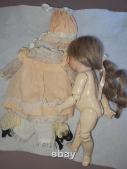 Googly Eyes 16 Vintage Porcelain Doll Reproduction. The Head Was Remodeled