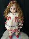 Googly Porcelain Doll 23 Colleen Applewhite Country & Lace Farmer Girl Cows