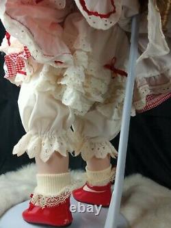 Googly Porcelain Doll 23 Colleen Applewhite Country & Lace Farmer girl Cows