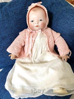 Grace S Putnam Porcelain Bye Lo Baby Doll 19 Cloth and Composition Body