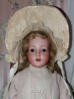 Grand Size Antique 27 German Bisque Revalo Doll by Gebruder Ohlhaver