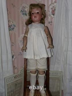 Grand Size Antique 27 German Bisque Revalo Doll by Gebruder Ohlhaver