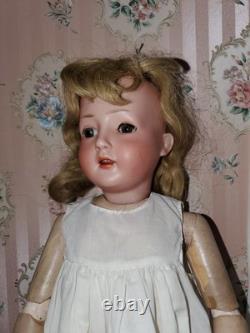 Grand Size Antique 27 German Bisque Revalo Doll by Gebruder Ohlhaver