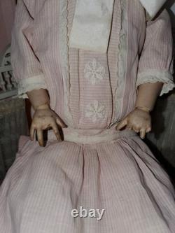 Grand Size Antique 27 German Bisque Revalo Doll by Gebruder Ohlhaver