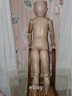 Grand Size Antique 27 German Bisque Revalo Doll by Gebruder Ohlhaver