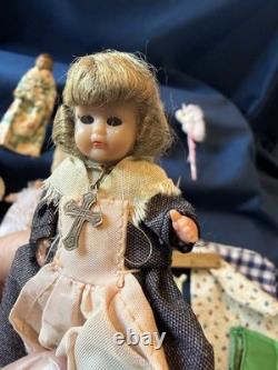 HUGE Antique Vintage Dollhouse Dolls Babies Cribs Porcelain Madam Alexander