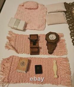 HUGE VINTAGE Lot of Miniature Doll House Accessories 175+ Pieces