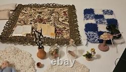 HUGE VINTAGE Lot of Miniature Doll House Accessories 175+ Pieces