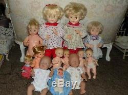 HUGE doll collection Antique Vintage Modern bisque composition Cissy barbie Toni