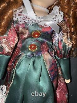 Hand painted vintage porcelain doll collectible