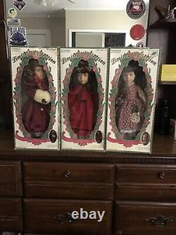 Handcrafted antique vintage genuine porcelain doll set