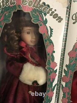 Handcrafted antique vintage genuine porcelain doll set