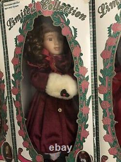 Handcrafted antique vintage genuine porcelain doll set