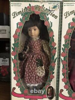 Handcrafted antique vintage genuine porcelain doll set