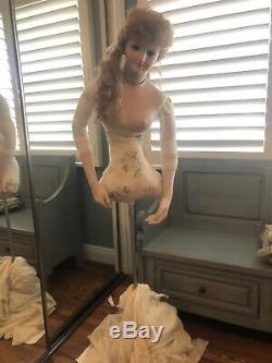 Handmade Lady Grace Reproduction Bru Life size Bisque Mannequin OOAK