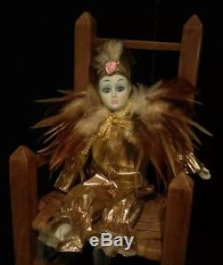 Haunted Antique/vintage Porcelain Clown Jester Spirit Doll Witch Spirit