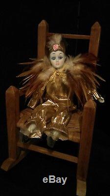 Haunted Antique/vintage Porcelain Clown Jester Spirit Doll Witch Spirit
