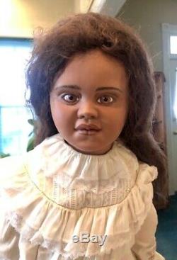 Haunted Vintage Handmade Porcelain Doll 28 inches Ethnic