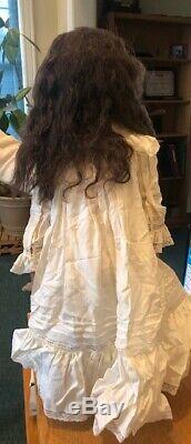Haunted Vintage Handmade Porcelain Doll 28 inches Ethnic