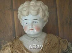 Helen Pet Name Blonde German Glazed Porcelain China Head Doll by Hertwig 24
