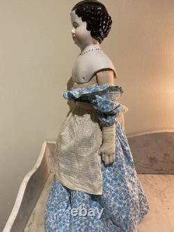 High Quality 25 German China Head Doll Desirable MOLDED NECKLACE Hand-Pressed