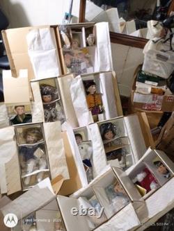 High-end Porcelain Dolls With Accessories and a 1930s tailbell game for children