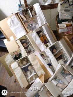 High-end Porcelain Dolls With Accessories and a 1930s tailbell game for children