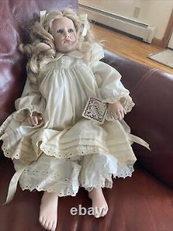 Hildegard Gunzel Doll with Blonde Hair, Blue Eyes-26 Tall Porcelain Heidi