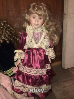 Huge Lot HERITAGE HOUSE VINTAGE PORCELAIN DOLL Withstand LIMITED EDITION 6 Pieces