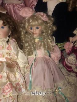 Huge Lot HERITAGE HOUSE VINTAGE PORCELAIN DOLL Withstand LIMITED EDITION 6 Pieces