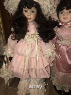 Huge Lot HERITAGE HOUSE VINTAGE PORCELAIN DOLL Withstand LIMITED EDITION 6 Pieces