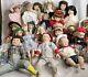 Huge Lot Of 23f Porcelain Dolls 90s Various Sizes Makers Few Stands As-is Vintag