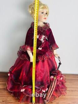 Huge Vintage Collection Doll Biscuit Porcelain Wig Blond Hair 65 cm