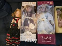 Huge lot of Vintage, Porcelain, Modern Dolls / Collectables, Baby Carriage